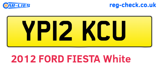 YP12KCU are the vehicle registration plates.