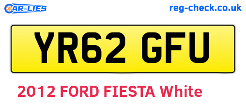 YR62GFU are the vehicle registration plates.