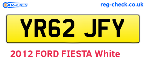 YR62JFY are the vehicle registration plates.