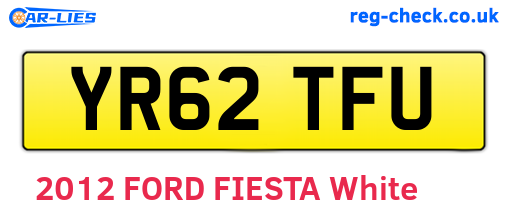 YR62TFU are the vehicle registration plates.
