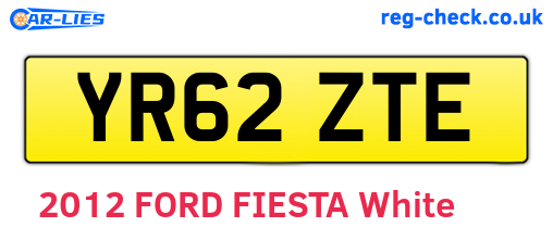 YR62ZTE are the vehicle registration plates.