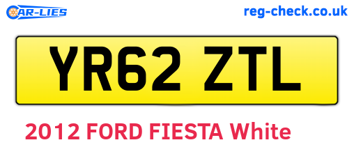 YR62ZTL are the vehicle registration plates.