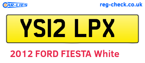 YS12LPX are the vehicle registration plates.