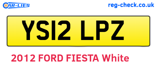 YS12LPZ are the vehicle registration plates.