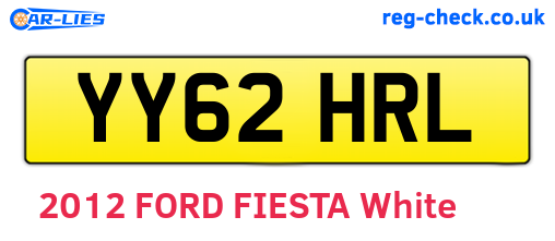YY62HRL are the vehicle registration plates.
