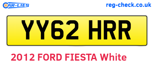 YY62HRR are the vehicle registration plates.