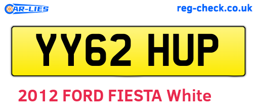 YY62HUP are the vehicle registration plates.