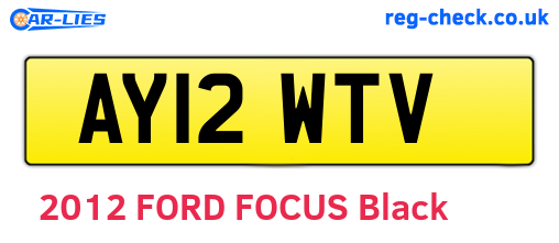 AY12WTV are the vehicle registration plates.