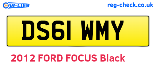DS61WMY are the vehicle registration plates.