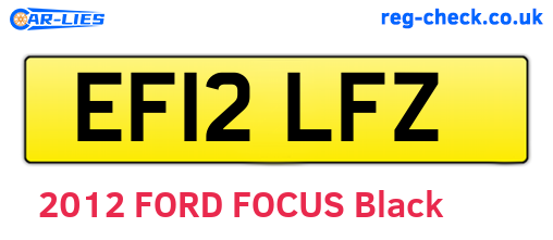 EF12LFZ are the vehicle registration plates.
