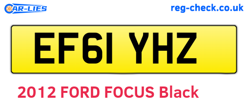 EF61YHZ are the vehicle registration plates.
