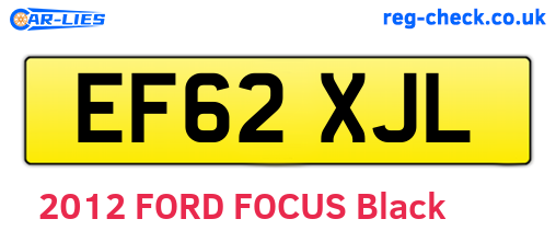 EF62XJL are the vehicle registration plates.