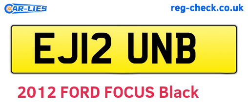 EJ12UNB are the vehicle registration plates.