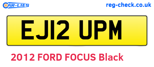 EJ12UPM are the vehicle registration plates.