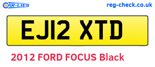 EJ12XTD are the vehicle registration plates.