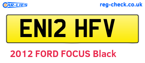 EN12HFV are the vehicle registration plates.