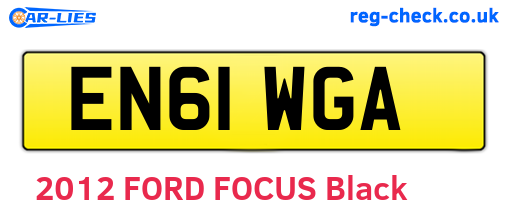 EN61WGA are the vehicle registration plates.