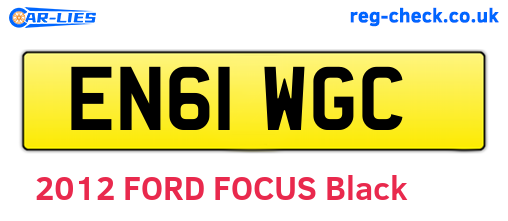 EN61WGC are the vehicle registration plates.