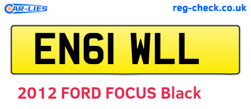 EN61WLL are the vehicle registration plates.