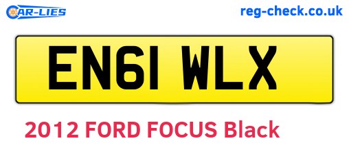 EN61WLX are the vehicle registration plates.