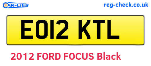 EO12KTL are the vehicle registration plates.