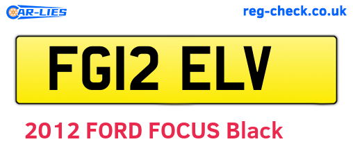 FG12ELV are the vehicle registration plates.