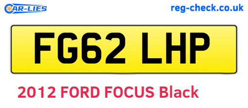 FG62LHP are the vehicle registration plates.