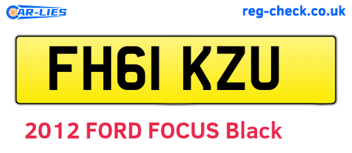 FH61KZU are the vehicle registration plates.