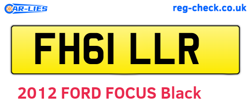 FH61LLR are the vehicle registration plates.