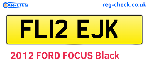 FL12EJK are the vehicle registration plates.