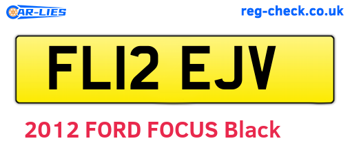 FL12EJV are the vehicle registration plates.
