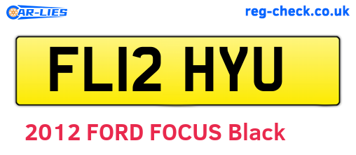 FL12HYU are the vehicle registration plates.