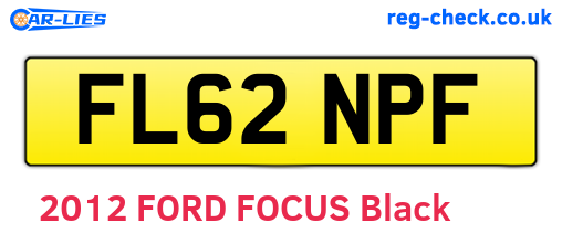FL62NPF are the vehicle registration plates.
