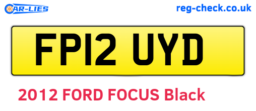 FP12UYD are the vehicle registration plates.