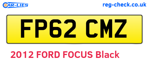 FP62CMZ are the vehicle registration plates.