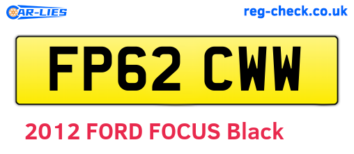 FP62CWW are the vehicle registration plates.