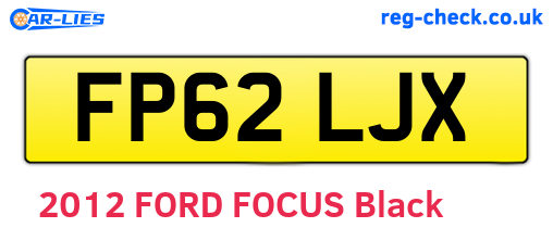 FP62LJX are the vehicle registration plates.