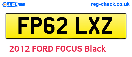 FP62LXZ are the vehicle registration plates.