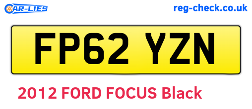 FP62YZN are the vehicle registration plates.