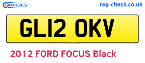 GL12OKV are the vehicle registration plates.