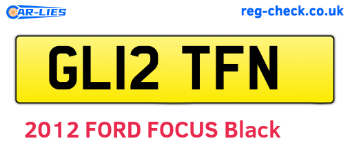 GL12TFN are the vehicle registration plates.