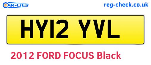 HY12YVL are the vehicle registration plates.