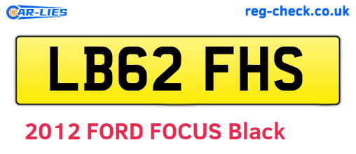 LB62FHS are the vehicle registration plates.