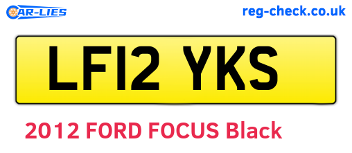 LF12YKS are the vehicle registration plates.