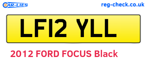 LF12YLL are the vehicle registration plates.
