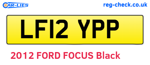 LF12YPP are the vehicle registration plates.