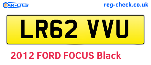 LR62VVU are the vehicle registration plates.