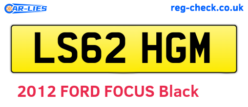 LS62HGM are the vehicle registration plates.