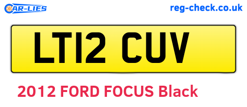 LT12CUV are the vehicle registration plates.