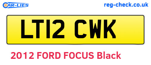LT12CWK are the vehicle registration plates.